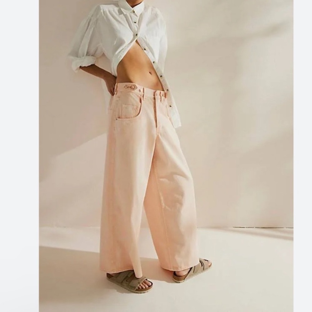 We the Free Electric Feels Dropped Wide-Leg Jeans
